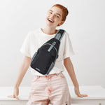 G4Free - G4Free RFID Crossbody Sling Backpack with USB Charging Port -TN23B273C-TN23B273A-TN23B273H-TN23B273E-TN23B273B