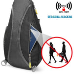 G4Free - G4Free RFID Sling Bag Crossbody Backpack -D02V708F-D02V708E-D02V708H-D02V708J-D02V708L