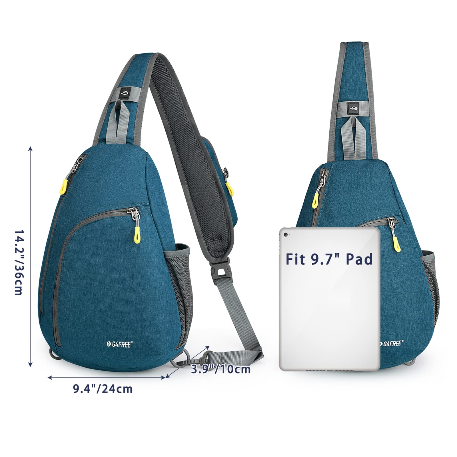 G4Free - G4Free RFID Sling Bag Crossbody Backpack -D02V708F-D02V708E-D02V708H-D02V708J-D02V708L