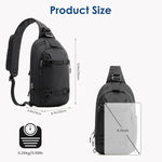 G4Free - G4Free Recycled Sling Bag for Men Anti-Theft with RFID Blocking -TN25B548A-TN25B548B-TN25B548C