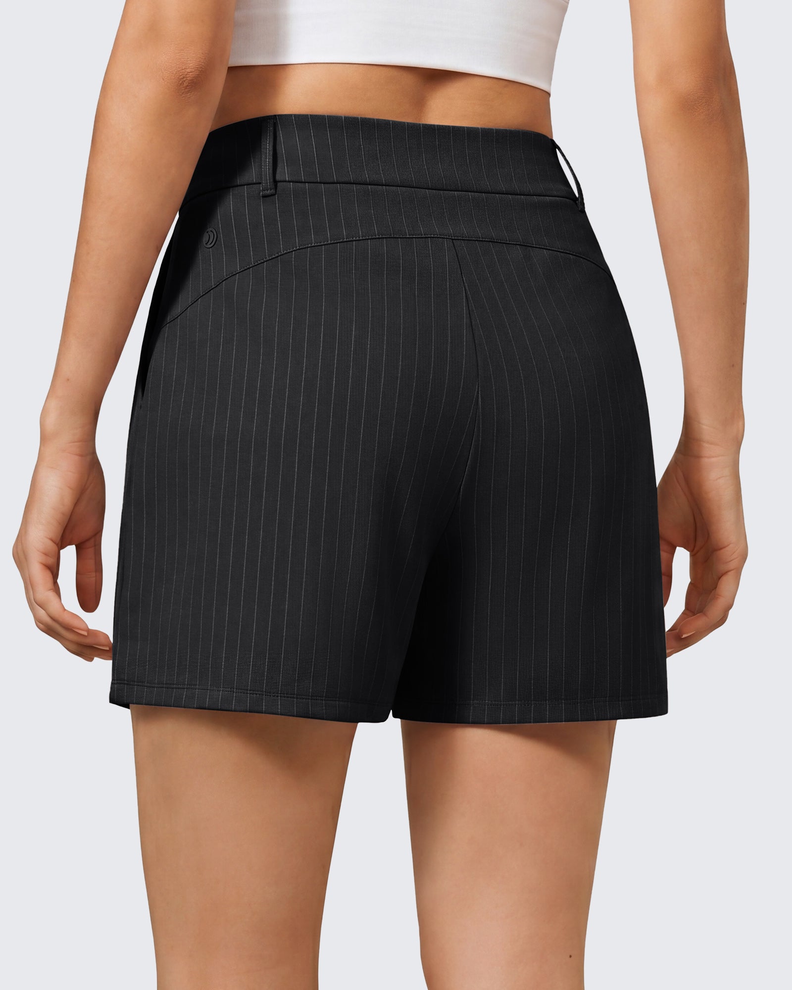 G4Free - G4Free ShiftReady 5" High Waisted Pleated Trouser Shorts with Pockets -GF26E1004LJA001A-S-GF26E1004LJA001B-M-GF26E1004LJA001C-L-GF26E1004LJA001D-XL-GF26E1004LJA001E-XXL