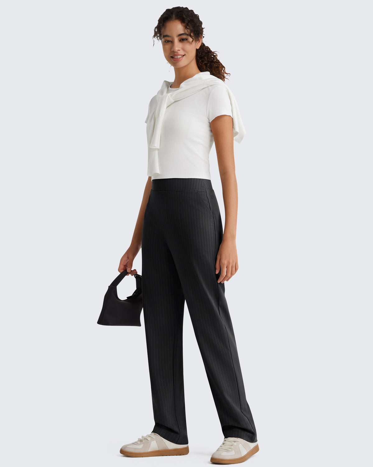 G4Free - G4Free ShiftReady Pinstripe Work Pants with Pockets Straight Leg -GF26D987LJA001A-S-GF26D987LJA001B-M-GF26D987LJA001C-L-GF26D987LJA001D-XL-GF26D987LJA001E-XXL