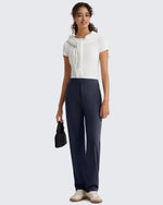 G4Free - G4Free ShiftReady Pinstripe Work Pants with Pockets Straight Leg -GF26D987LJA001A-S-GF26D987LJA001B-M-GF26D987LJA001C-L-GF26D987LJA001D-XL-GF26D987LJA001E-XXL