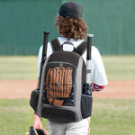 G4Free - G4Free Shoe Compartment Baseball Large Bat Backpack with Fence Hook -TN24B366B-TN24B366D-TN24B366A