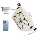 G4Free - G4Free Sling Bag RFID Blocking Over Shoulder Belt Bag -TN23B200A-TN23B200C-TN23B200B