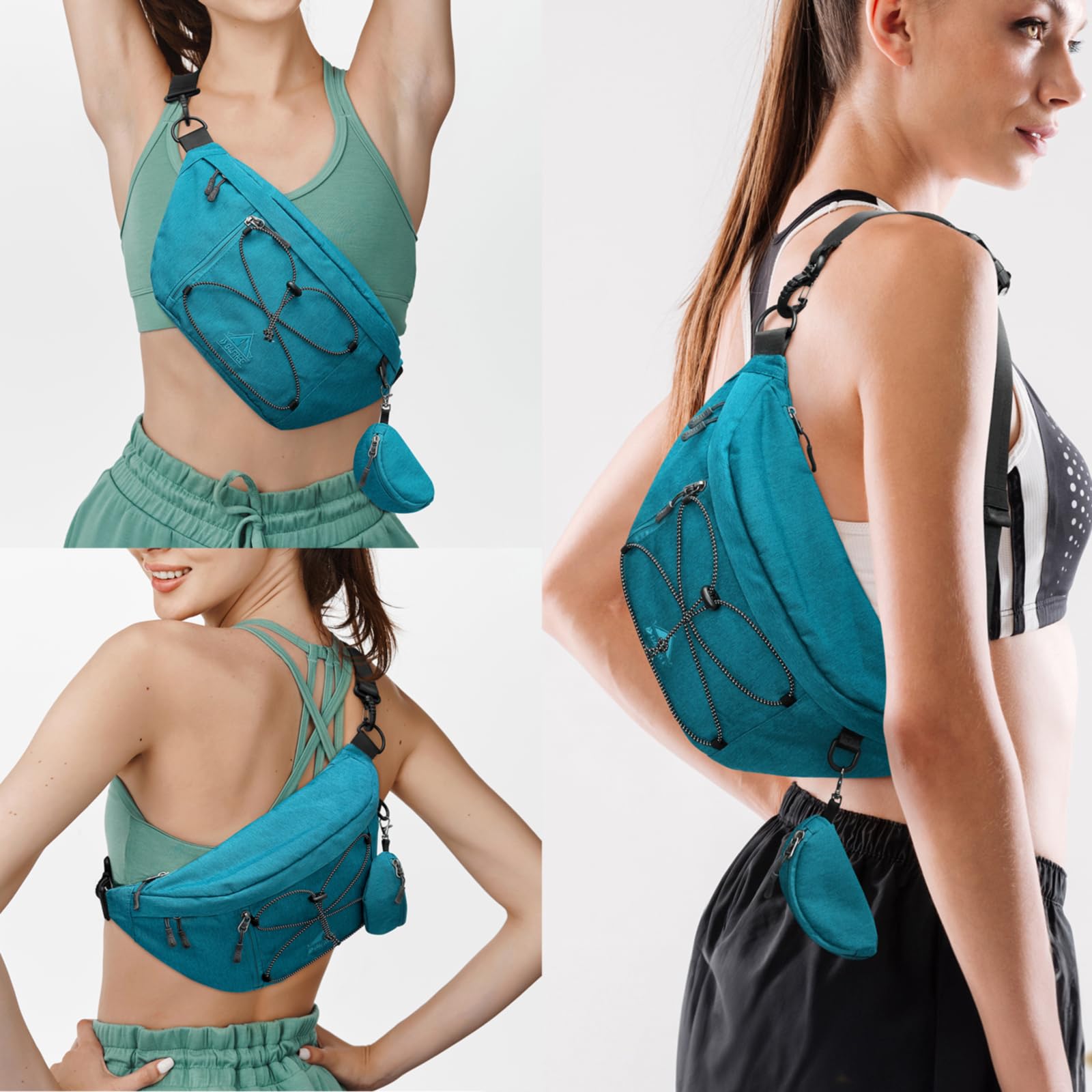 G4Free - G4Free Sling Bag RFID Blocking Over Shoulder Belt Bag -TN23B200A-TN23B200C-TN23B200B