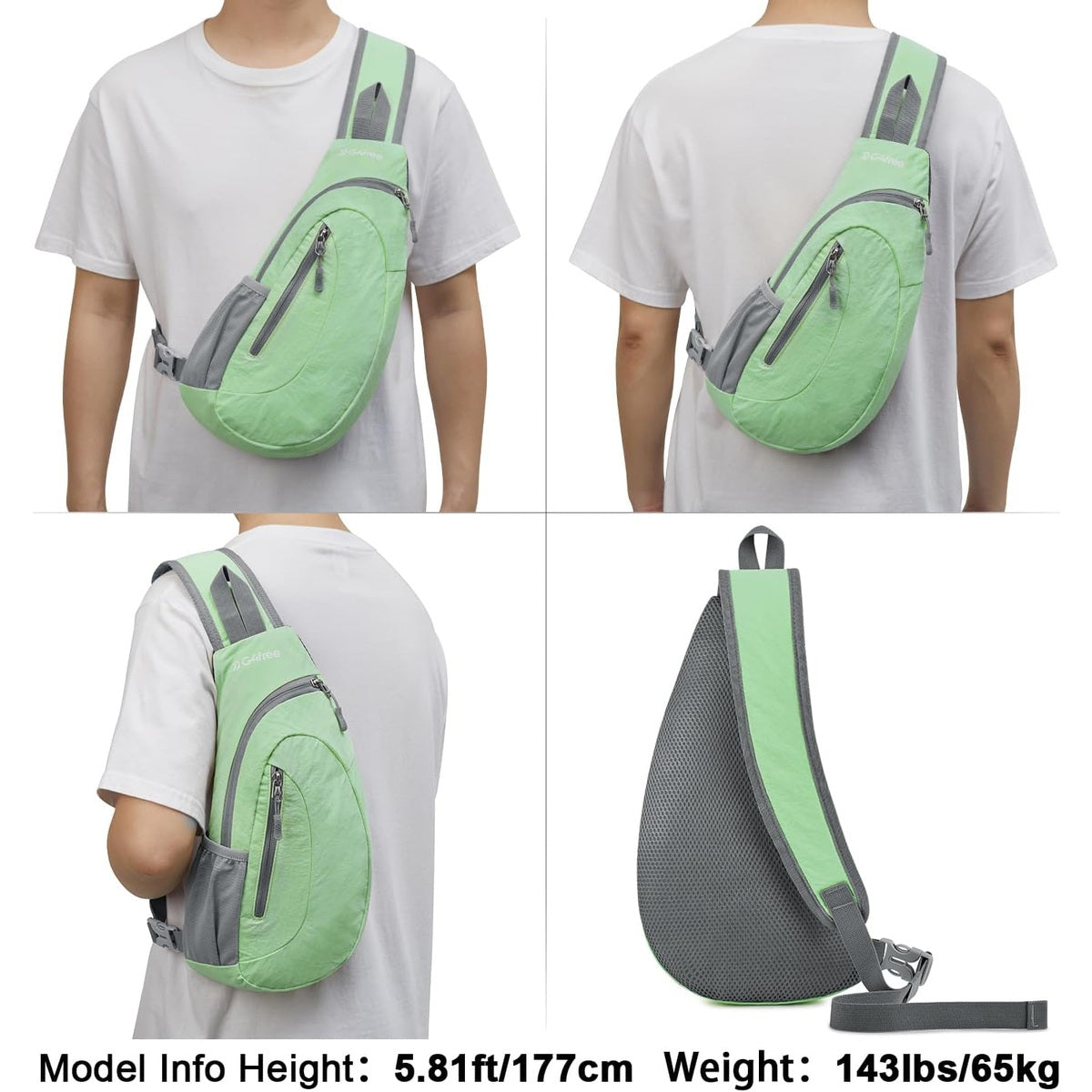 G4Free - G4Free Sling Bag, Small Crossbody Backpack Lightweight Chest Shoulder Bags -D01V068I-D01V068Z6-D01V068M-D01V068C-D01V068A