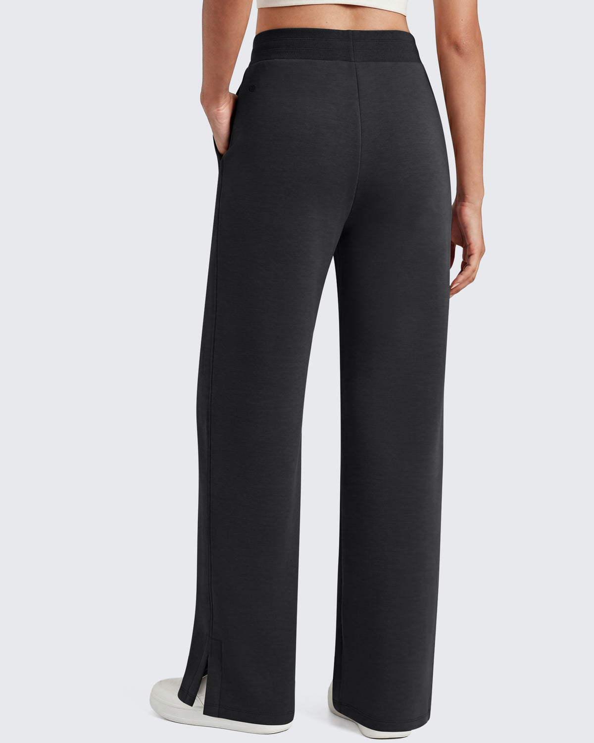 G4Free - G4Free Smoofit Modal Soft Sweatpants Ribbed Waist Side Slit with Pockets -GF26J1018A001A-S-GF26J1018A001B-M-GF26J1018A001C-L-GF26J1018A001D-XL-GF26J1018A001E-XXL
