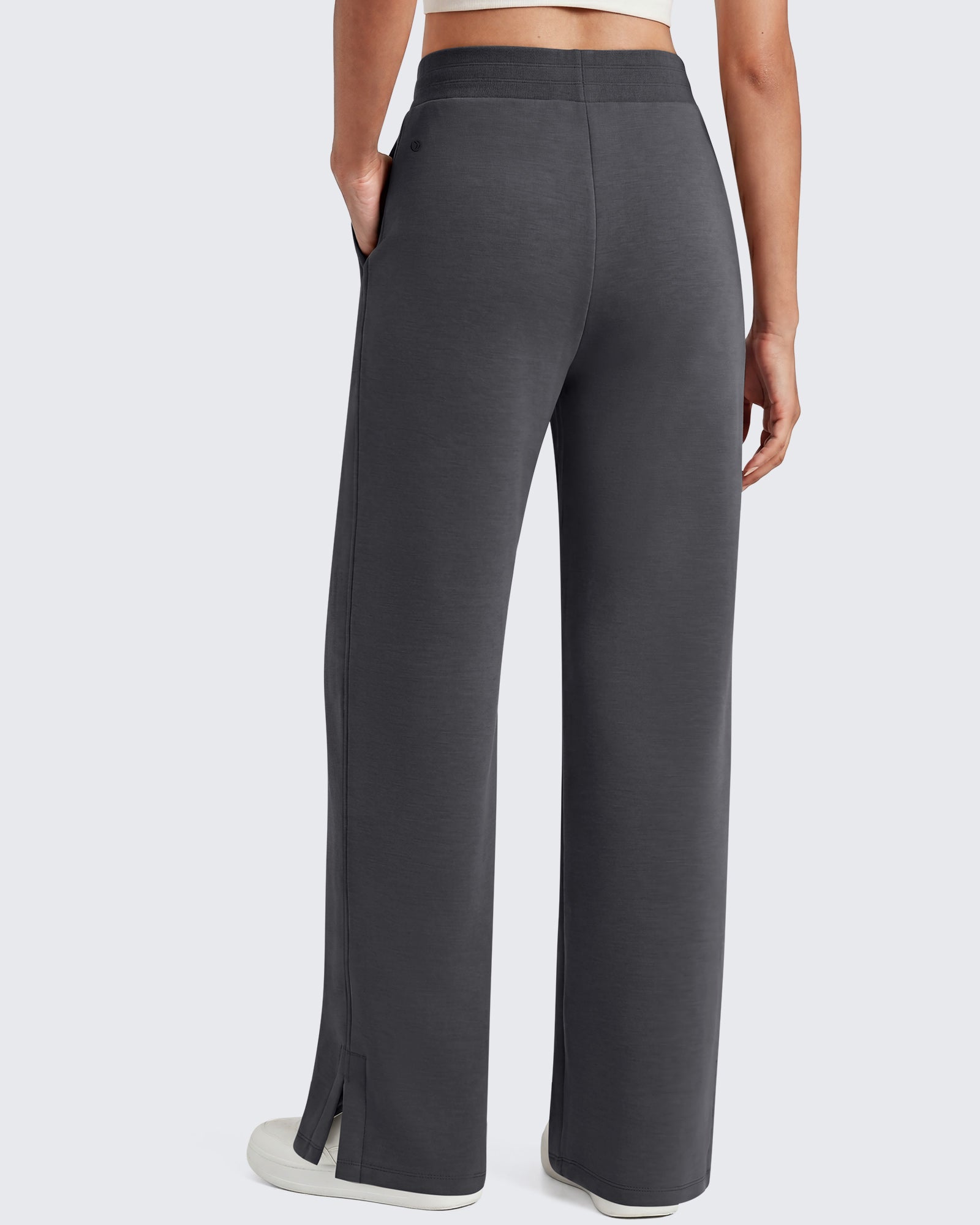 G4Free - G4Free Smoofit Modal Soft Sweatpants Ribbed Waist Side Slit with Pockets -GF26J1018A001A-S-GF26J1018A001B-M-GF26J1018A001C-L-GF26J1018A001D-XL-GF26J1018A001E-XXL