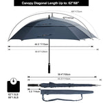 G4Free - G4Free Square Windproof Auto Open Stick Umbrella -D02V590A-D02V590C-D02V590F-D02V590B-D02V590G