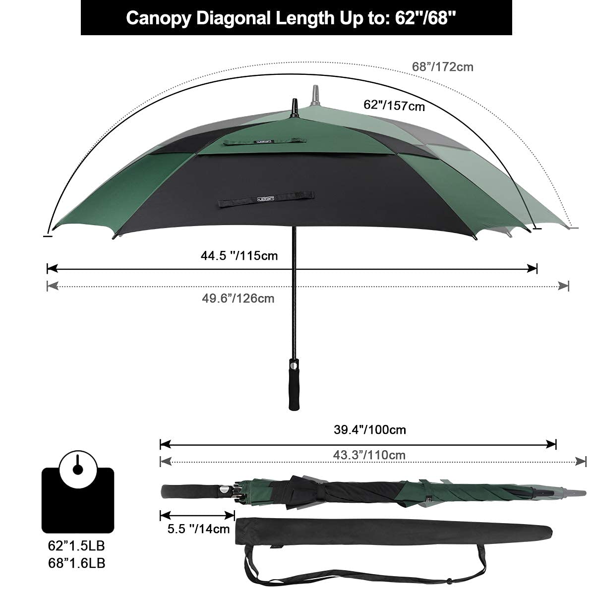 G4Free - G4Free Square Windproof Auto Open Stick Umbrella -D02V590A-D02V590C-D02V590F-D02V590B-D02V590G