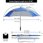 G4Free - G4Free Square Windproof Auto Open Stick Umbrella -D02V590A-D02V590C-D02V590F-D02V590B-D02V590G