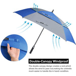 G4Free - G4Free Square Windproof Auto Open Stick Umbrella -D02V590A-D02V590C-D02V590F-D02V590B-D02V590G