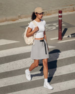 G4Free - G4Free Strowen 18" Hiking Cargo Skirt Elastic Waist 2 Pockets Quick Dry -GF26S953A001A-S-GF26S953A001B-M-GF26S953A001C-L-GF26S953A001D-XL-GF26S953A001F-XS