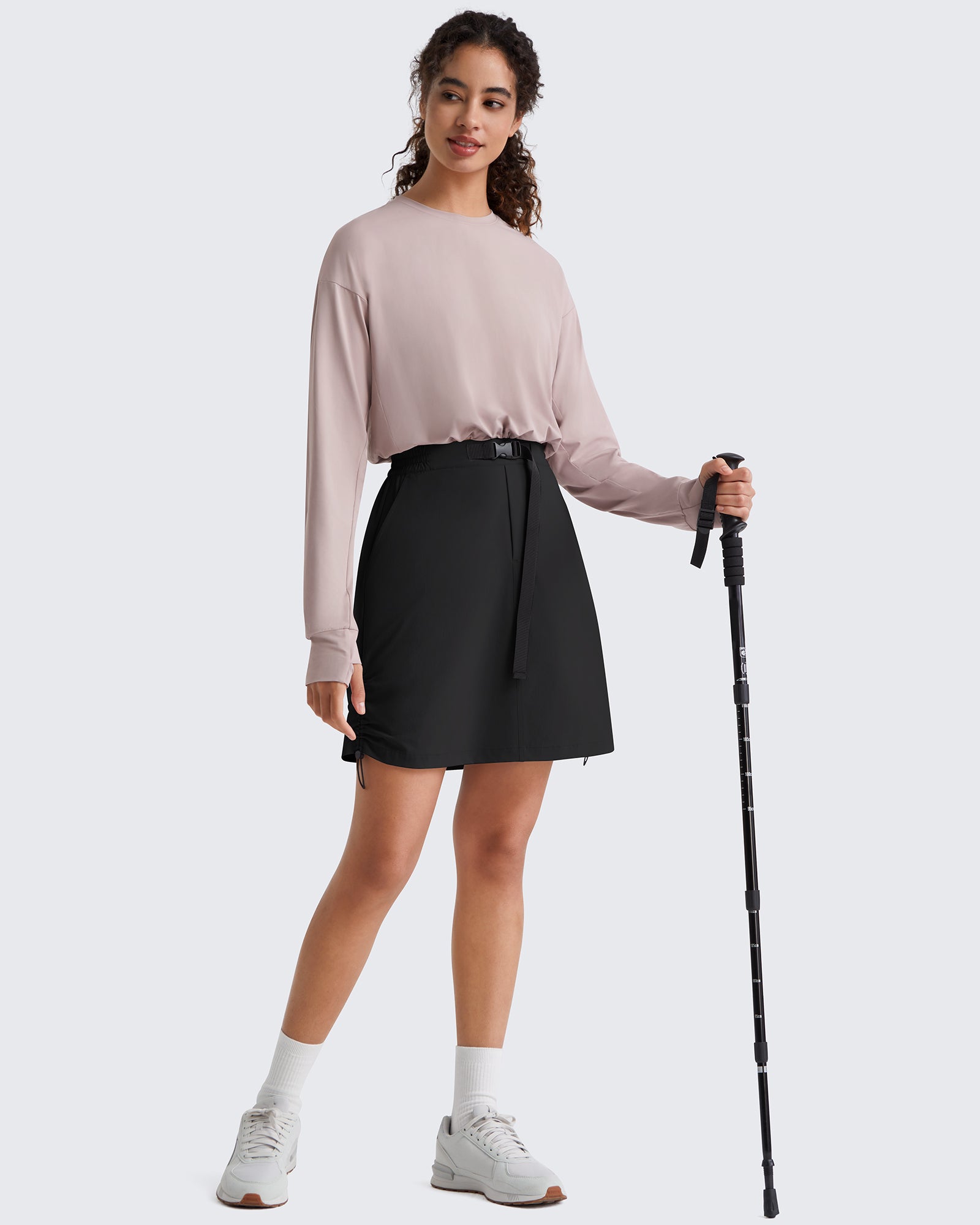 G4Free - G4Free Strowen 18" Hiking Cargo Skirt Elastic Waist 2 Pockets Quick Dry -GF26S953A001A-S-GF26S953A001B-M-GF26S953A001C-L-GF26S953A001D-XL-GF26S953A001F-XS