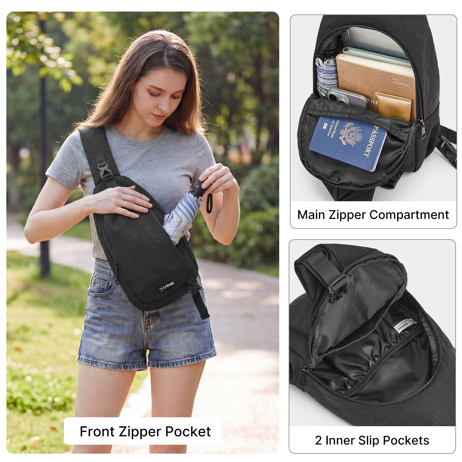 G4Free - G4Free Stylish RFID Anti-Theft Chest Bag -TN25B617A-TN25B617B-TN25B617C