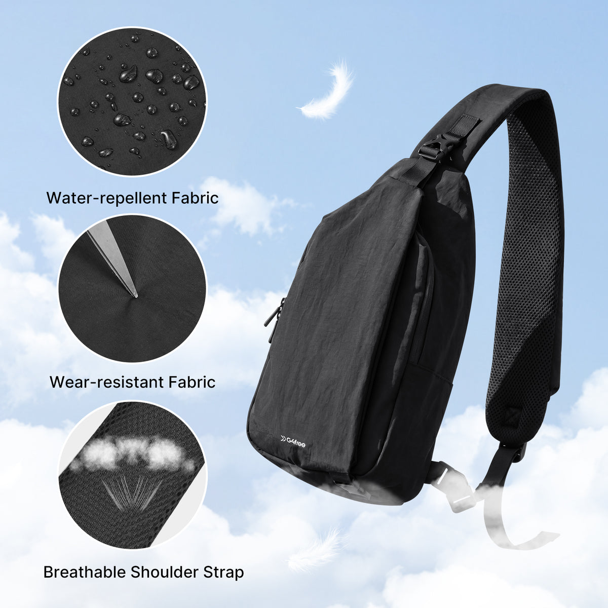 G4Free - G4Free Stylish RFID Anti-Theft Chest Bag -TN25B617A-TN25B617B-TN25B617C