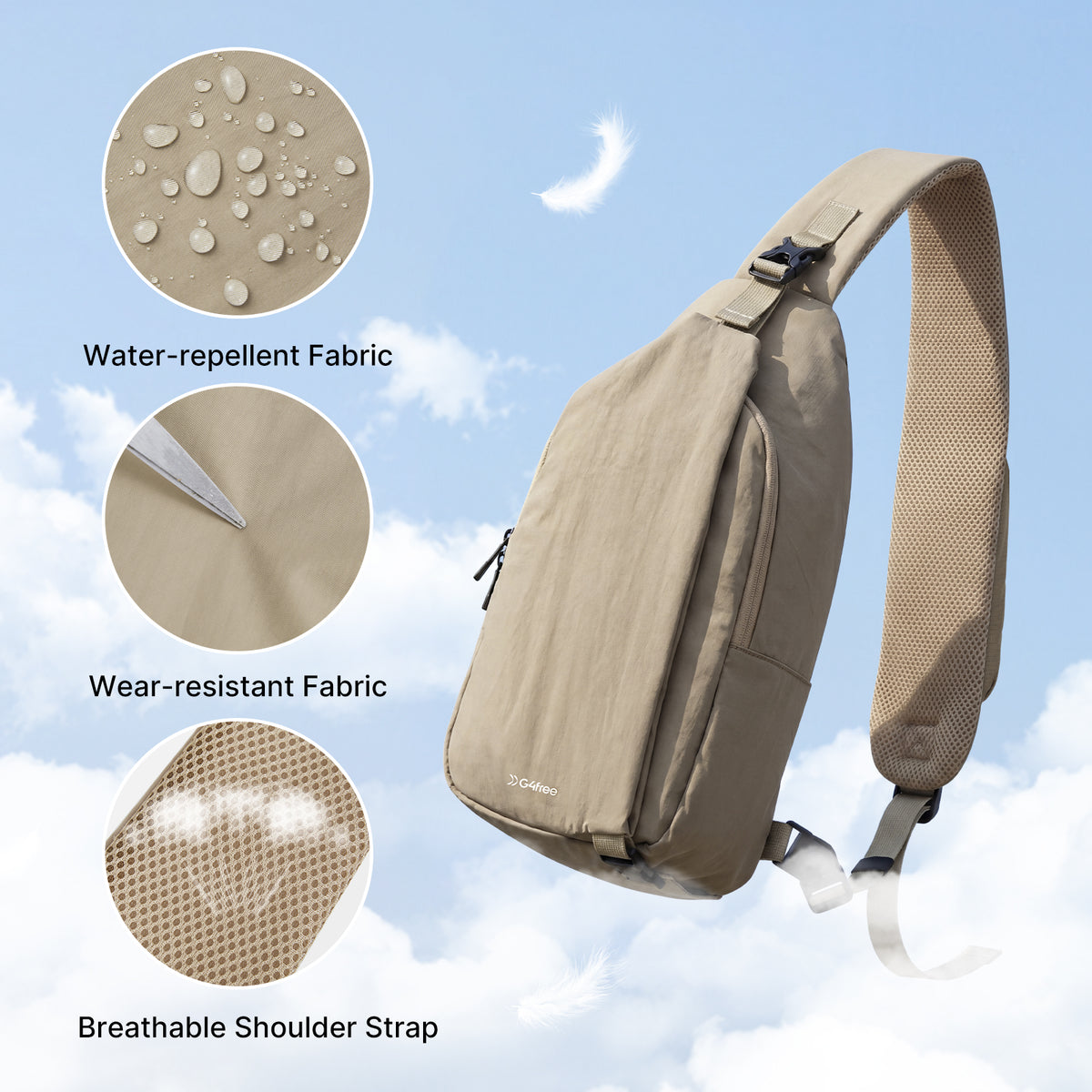 G4Free - G4Free Stylish RFID Anti-Theft Chest Bag -TN25B617A-TN25B617B-TN25B617C