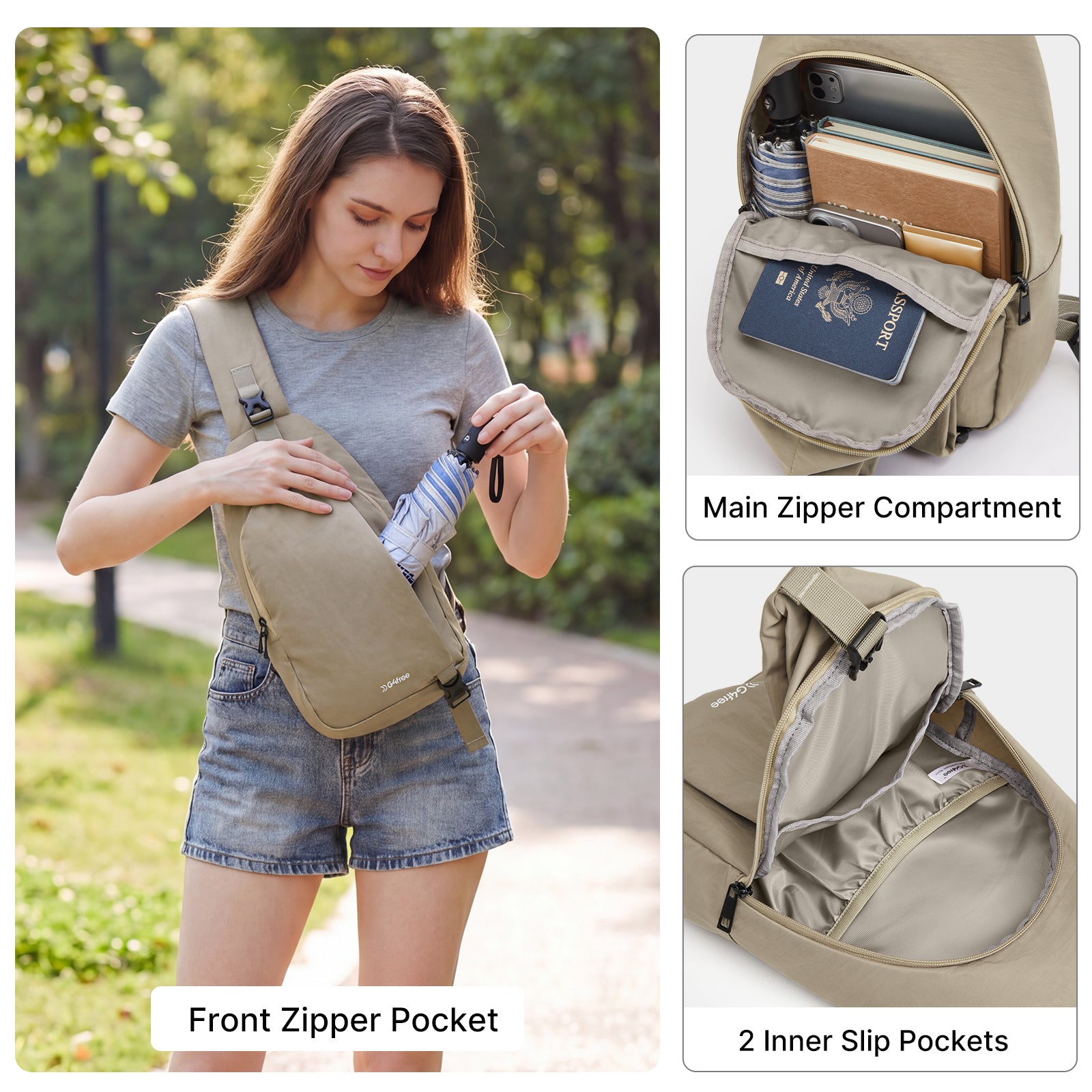 G4Free - G4Free Stylish RFID Anti-Theft Chest Bag -TN25B617A-TN25B617B-TN25B617C