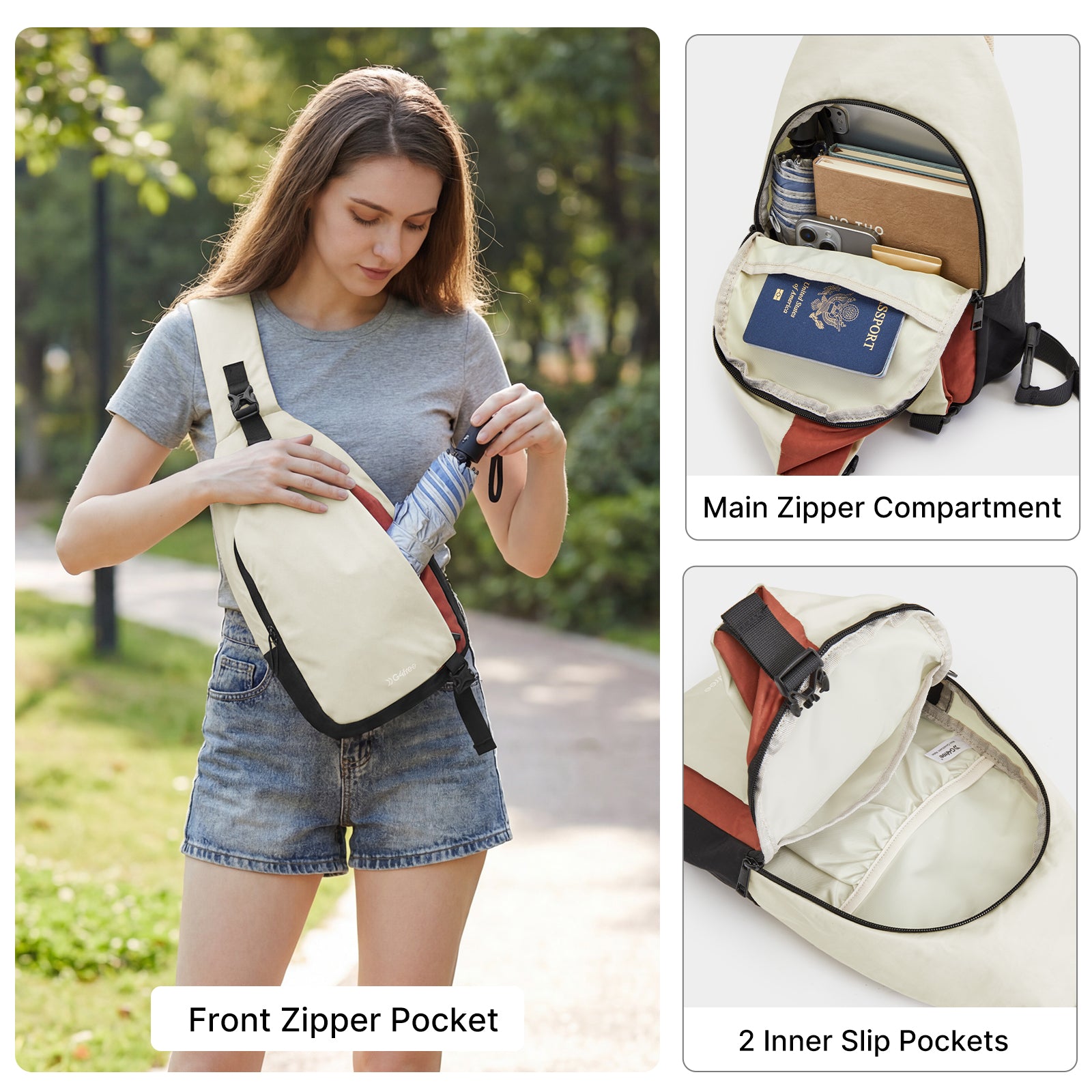 G4Free - G4Free Stylish RFID Anti-Theft Chest Bag -TN25B617A-TN25B617B-TN25B617C