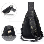 G4Free - G4Free Tactical EDC Military Rover Sling Bag Pack with Pistol Holster -D02V760D-D02V760A-D02V760C