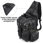 G4Free - G4Free Tactical EDC Sling Bag Backpack with Pistol Holster -D02V759D-D02V759A-D02V759F-D02V759B