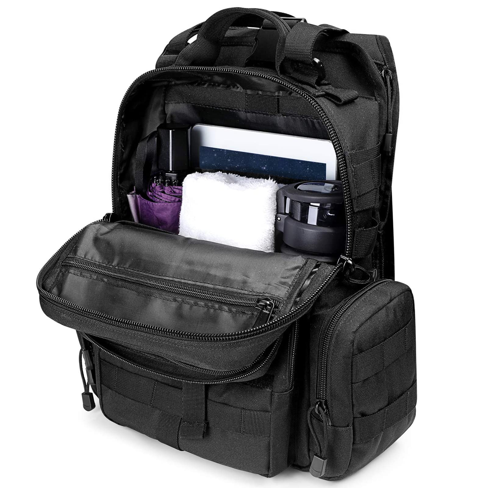 G4Free - G4Free Tactical EDC Sling Bag Backpack with Pistol Holster -D02V759D-D02V759A-D02V759F-D02V759B