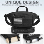 G4Free - G4Free Tactical Fanny Pack, Fashion Crossbody Bag Waist Packs -TN24B465B-TN24B465C-TN24B465A