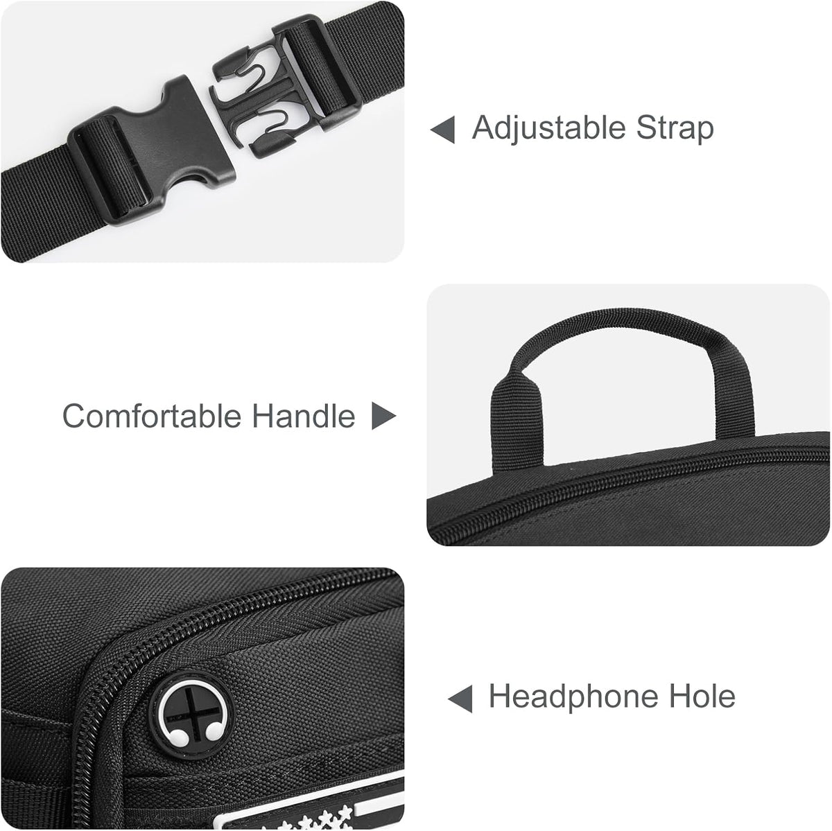 G4Free - G4Free Tactical Fanny Pack, Fashion Crossbody Bag Waist Packs -TN24B465B-TN24B465C-TN24B465A