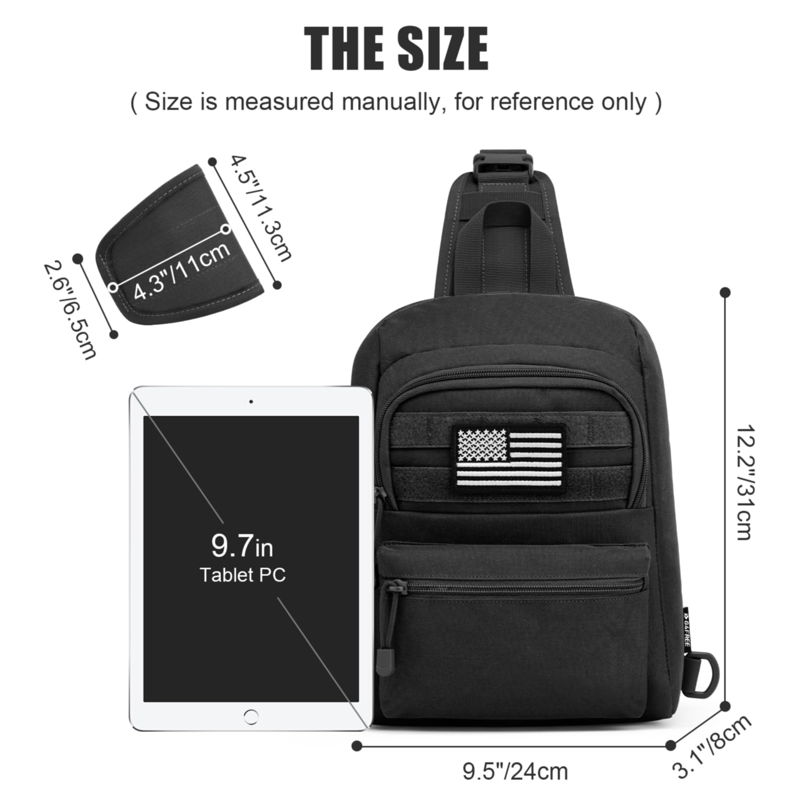 G4Free - G4Free Tactical Military Rover Shoulder Sling Pack -TN22B161B-TN22B161C-TN22B161A