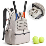 G4Free - G4Free Tennis Backpack Holds 4 Rackets with Shoe Compartment -TN24B327B-TN24B327C