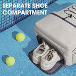 G4Free - G4Free Tennis Backpack Holds 4 Rackets with Shoe Compartment -TN24B327B-TN24B327C