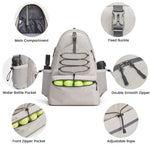 G4Free - G4Free Tennis Backpack Holds 4 Rackets with Shoe Compartment -TN24B327B-TN24B327C