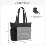 G4Free - G4Free Tote Bag, Lightweight Work Bag with 15" Laptop Pocket -TN25B533C-TN25B533A-TN25B533B