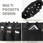 G4Free - G4Free Tote Bag, Multi-Compartment Large Capacity with Zipper Top Handle -TN24B476B-TN24B476A-TN24B476C