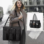 G4Free - G4Free Tote Bag, Multi-Compartment Large Capacity with Zipper Top Handle -TN24B476B-TN24B476A-TN24B476C