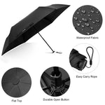 G4Free - G4Free Travel Umbrella Compact Ultralight Carbon Fiber Super Slim Small Mini UV Sun Umbrellas -NT22A130A