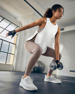 G4Free - G4Free UPF 50+ High Neck Loose Fit Side Slit Muscle Tank for Workout -GF26L990A001A-S-GF26L990A001B-M-GF26L990A001C-L-GF26L990A001D-XL-GF26L990A001E-XXL