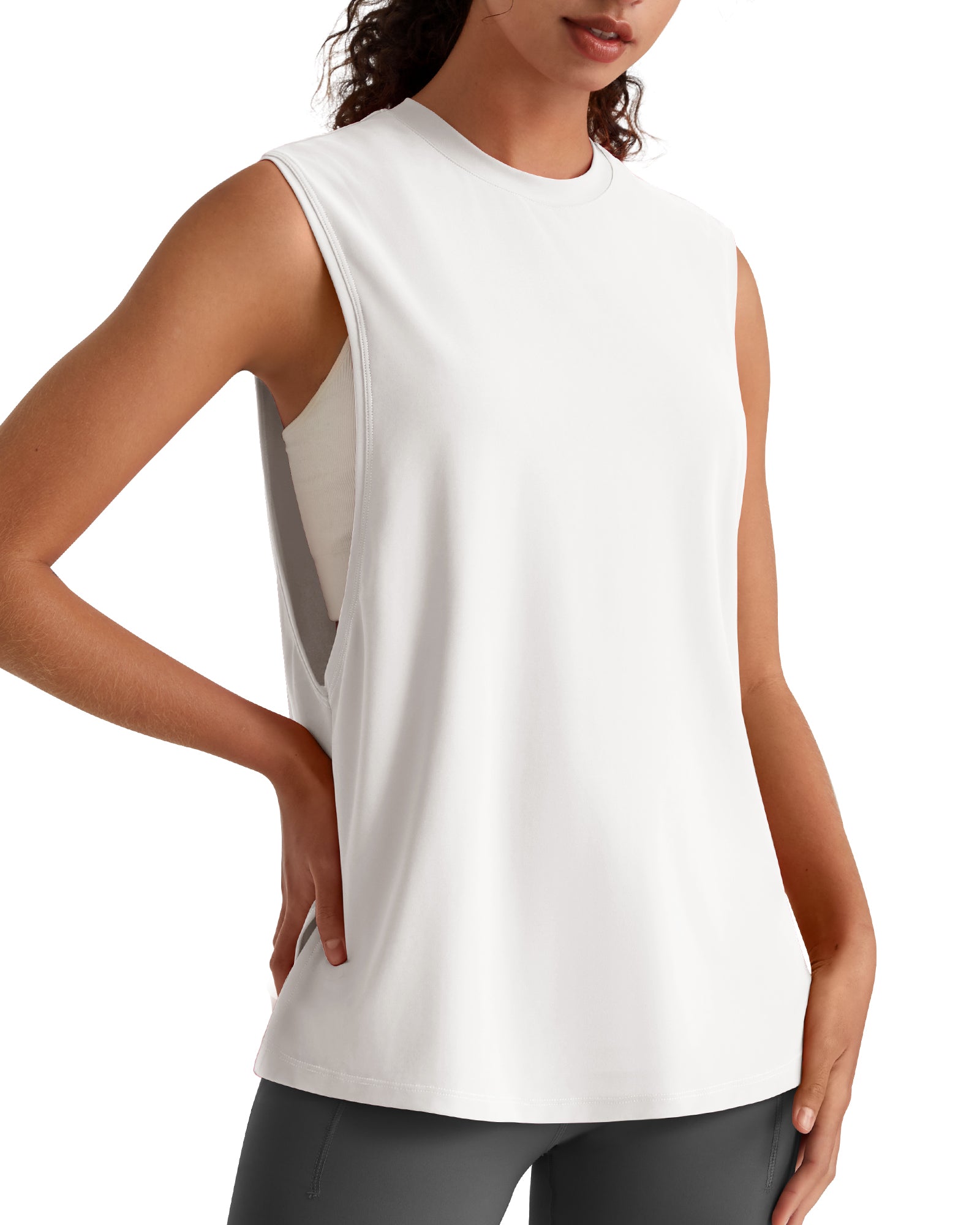 G4Free - G4Free UPF 50+ Loose Fit Muscle Tank for Running & Hiking -GF26L948A001F-XS-GF26L948A001A-S-GF26L948A001B-M-GF26L948A001C-L-GF26L948A001D-XL