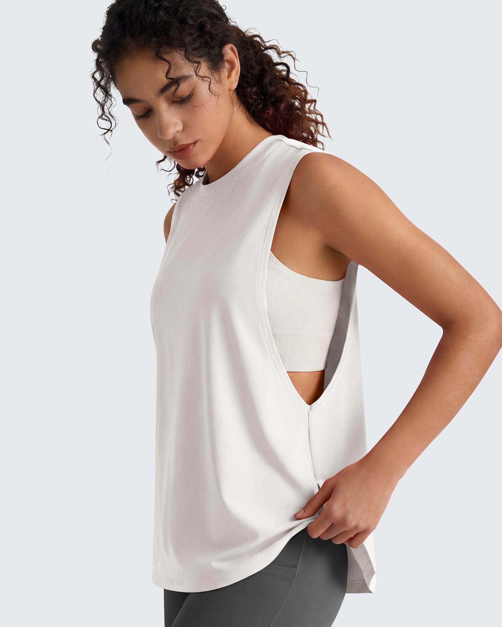 G4Free - G4Free UPF 50+ Loose Fit Muscle Tank for Running & Hiking -GF26L948A001F-XS-GF26L948A001A-S-GF26L948A001B-M-GF26L948A001C-L-GF26L948A001D-XL