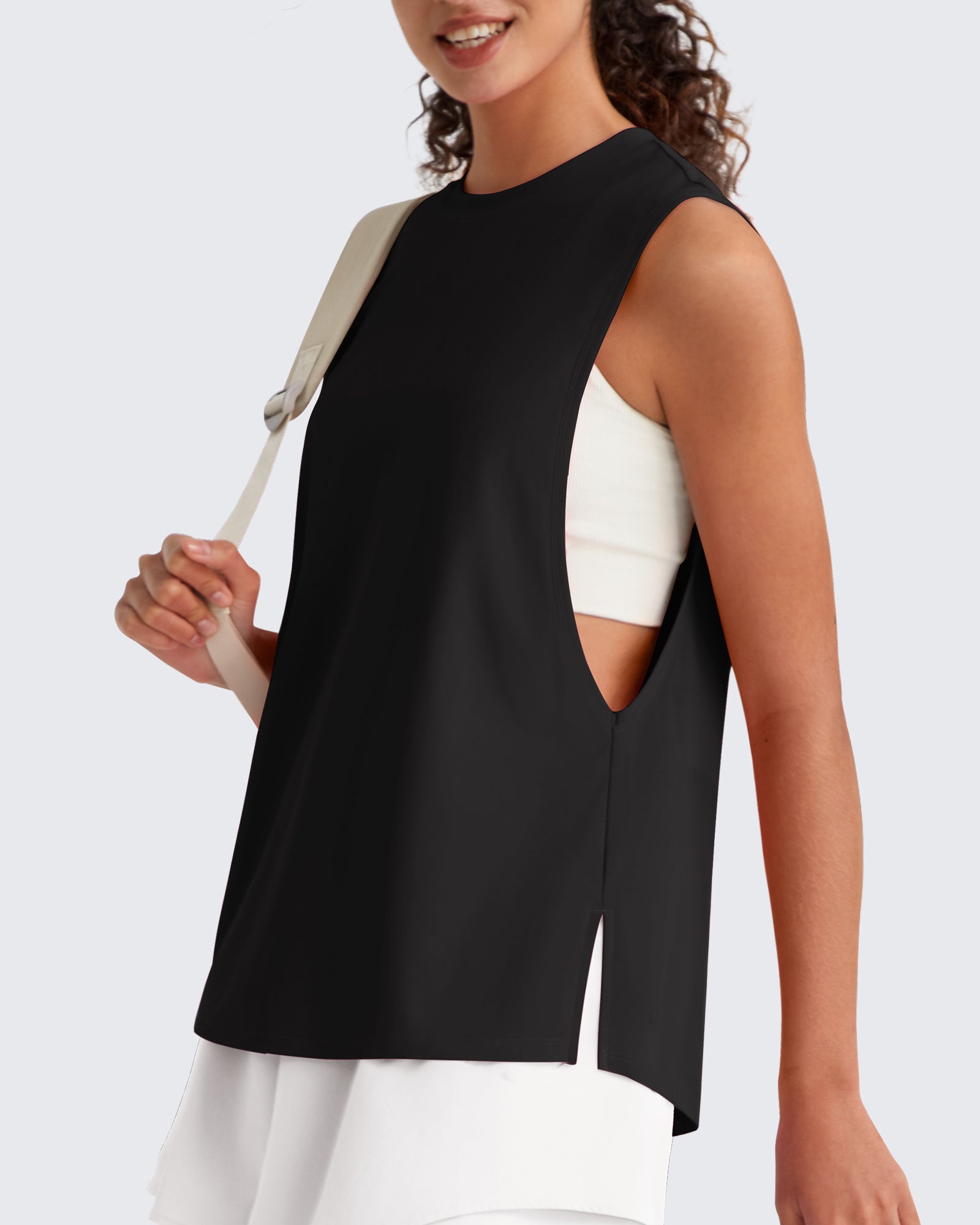 G4Free - G4Free UPF 50+ Loose Fit Muscle Tank for Running & Hiking -GF26L948A001F-XS-GF26L948A001A-S-GF26L948A001B-M-GF26L948A001C-L-GF26L948A001D-XL