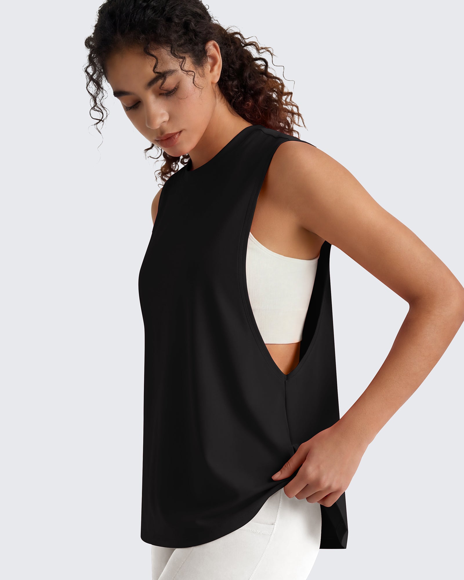 G4Free - G4Free UPF 50+ Loose Fit Muscle Tank for Running & Hiking -GF26L948A001F-XS-GF26L948A001A-S-GF26L948A001B-M-GF26L948A001C-L-GF26L948A001D-XL