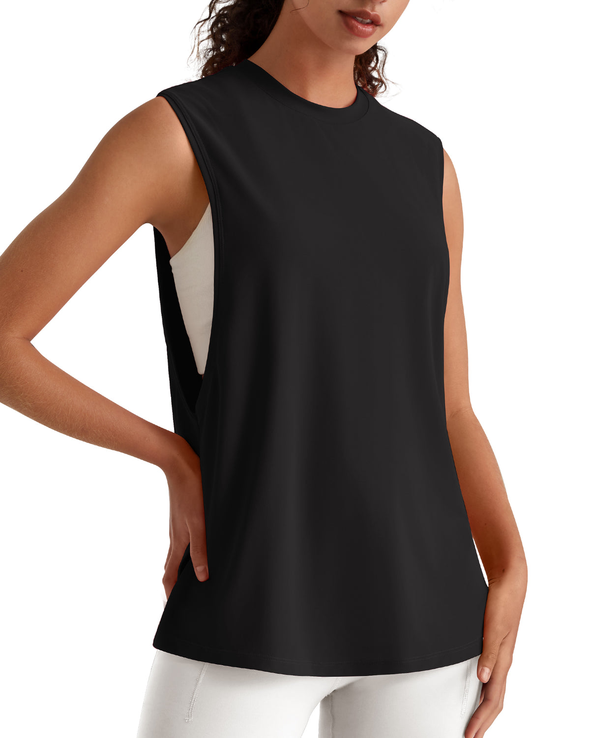 G4Free - G4Free UPF 50+ Loose Fit Muscle Tank for Running & Hiking -GF26L948A001F-XS-GF26L948A001A-S-GF26L948A001B-M-GF26L948A001C-L-GF26L948A001D-XL