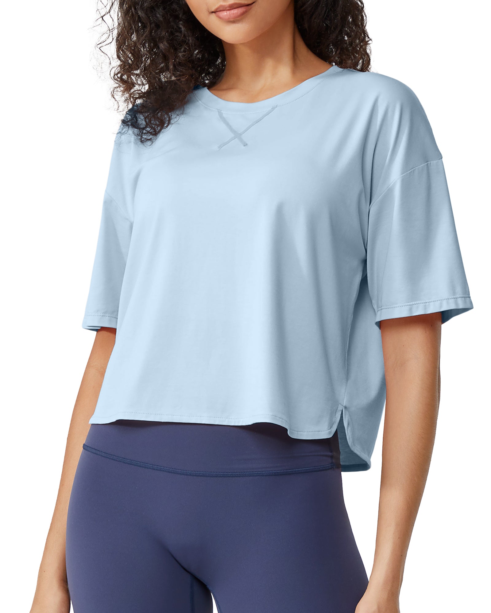 G4Free - G4Free UPF 50+ Quick Dry Boxy Crop Tee -GF25K466AA-S