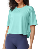 G4Free - G4Free UPF 50+ Quick Dry Boxy Crop Tee -GF25K466AA-S