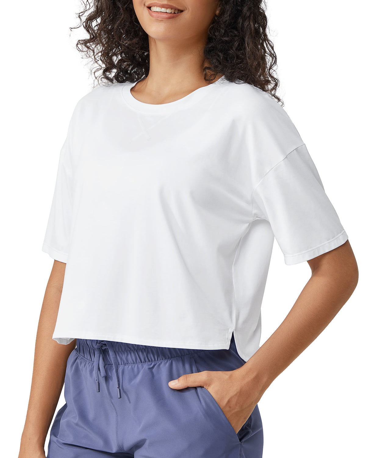 G4Free - G4Free UPF 50+ Quick Dry Boxy Crop Tee -GF25K466AA-S