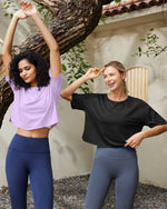 G4Free - G4Free UPF 50+ Quick Dry Boxy Crop Tee -GF25K466AA-S-GF25K466AB-M-GF25K466AC-L-GF25K466AD-XL-GF25K466AE-XXL