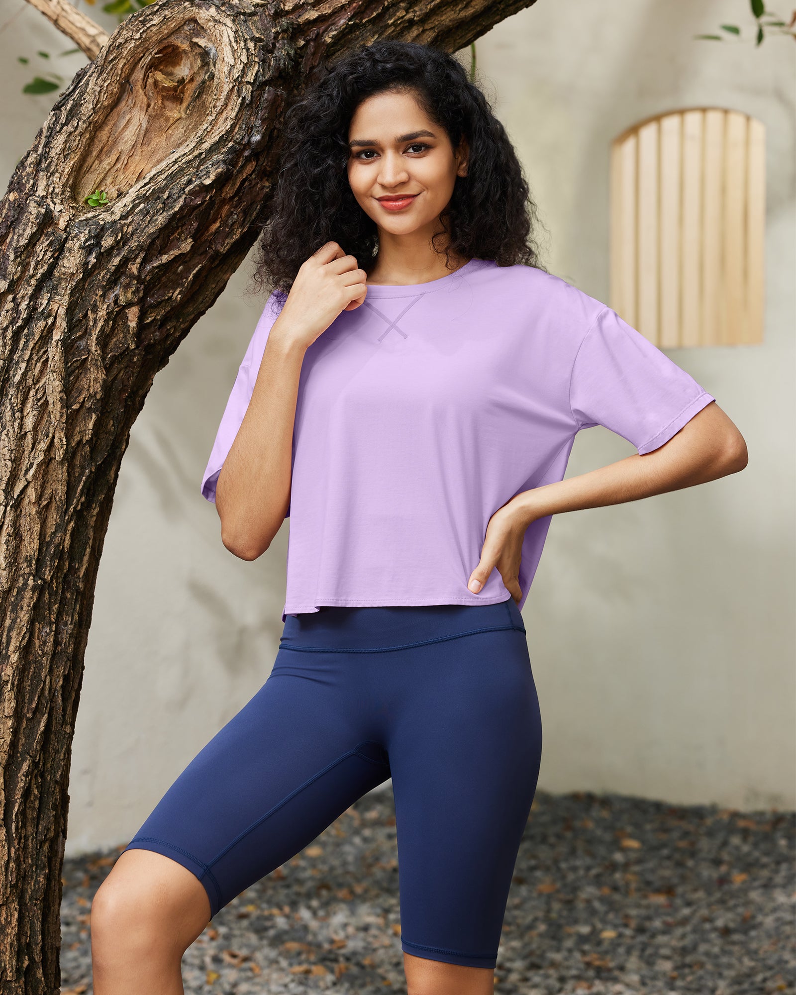 G4Free - G4Free UPF 50+ Quick Dry Boxy Crop Tee -GF25K466AA-S-GF25K466AB-M-GF25K466AC-L-GF25K466AD-XL-GF25K466AE-XXL
