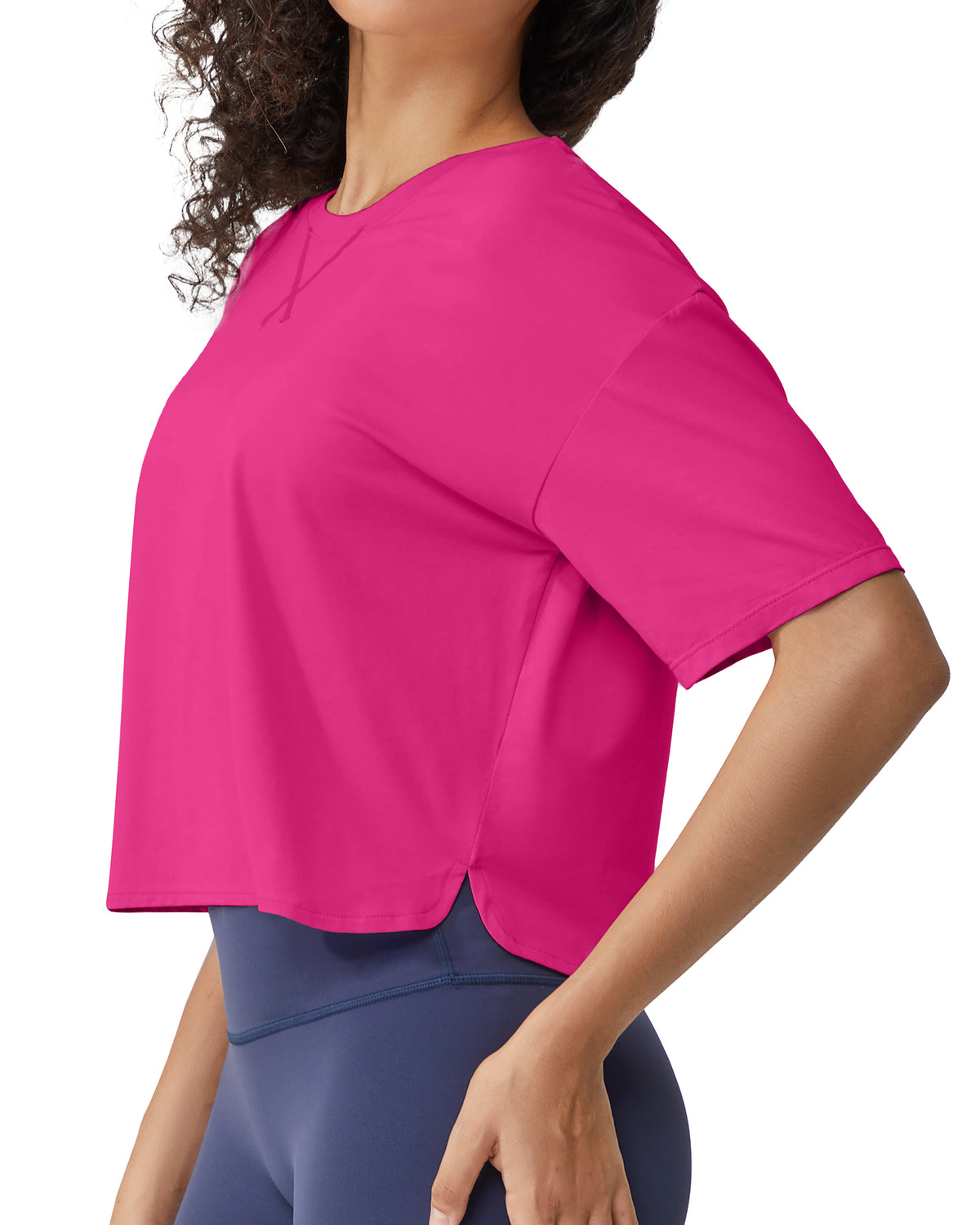 G4Free - G4Free UPF 50+ Quick Dry Boxy Crop Tee -GF25K466AA-S-GF25K466AB-M-GF25K466AC-L-GF25K466AD-XL-GF25K466AE-XXL
