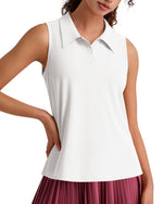 G4Free - G4Free UPF 50+ Sleeveless Golf Polo with Side Slit – Quick Dry -GF26L973A001A-S-GF26L973A001B-M-GF26L973A001C-L-GF26L973A001D-XL-GF26L973A001E-XXL